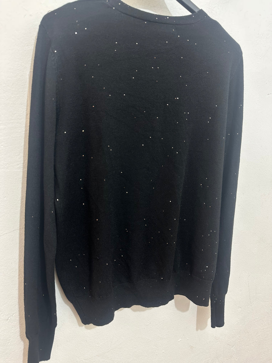Cardigan lurex bottoncini gioiello