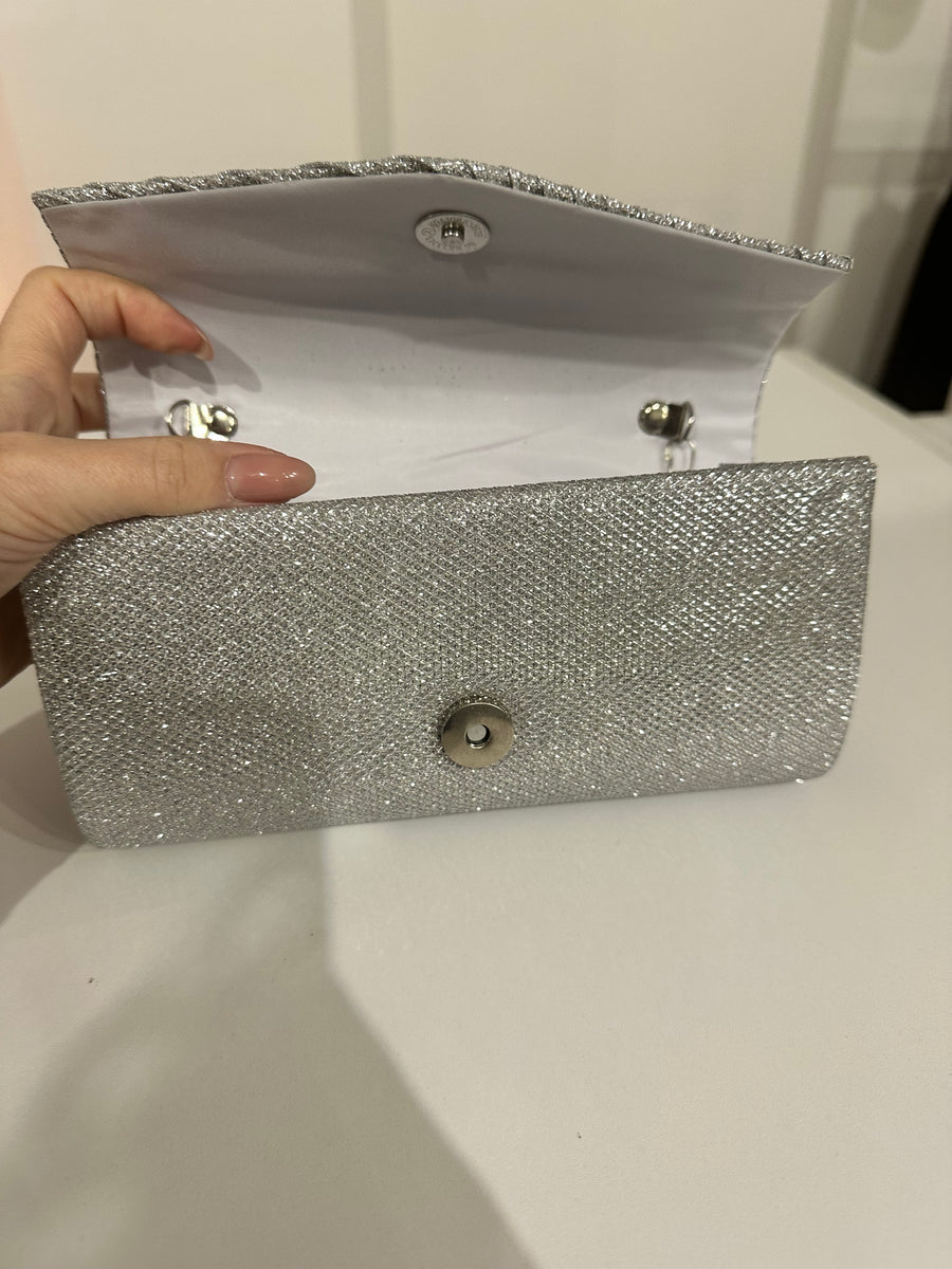 Pochette onde brillantinata