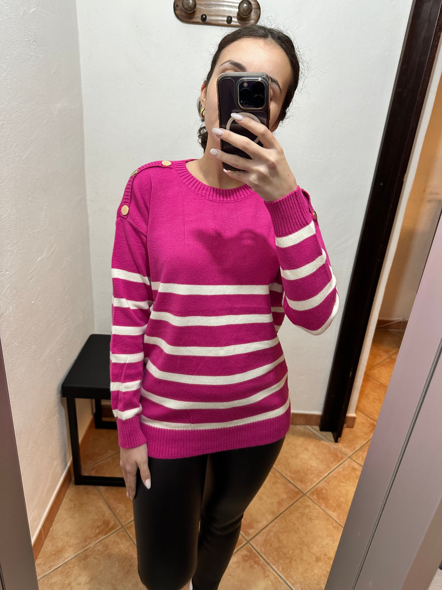 Maglione over a righe