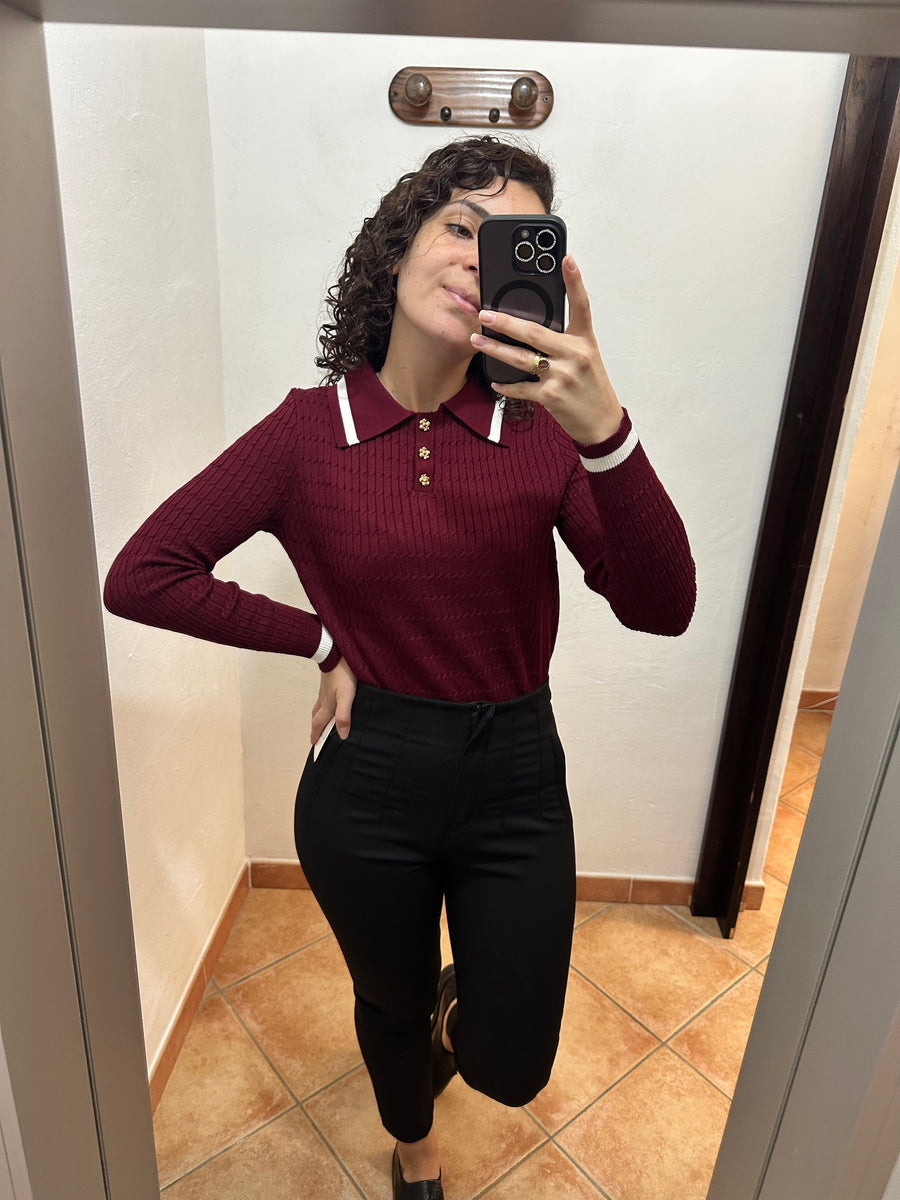 Maglioncino colletto a polo