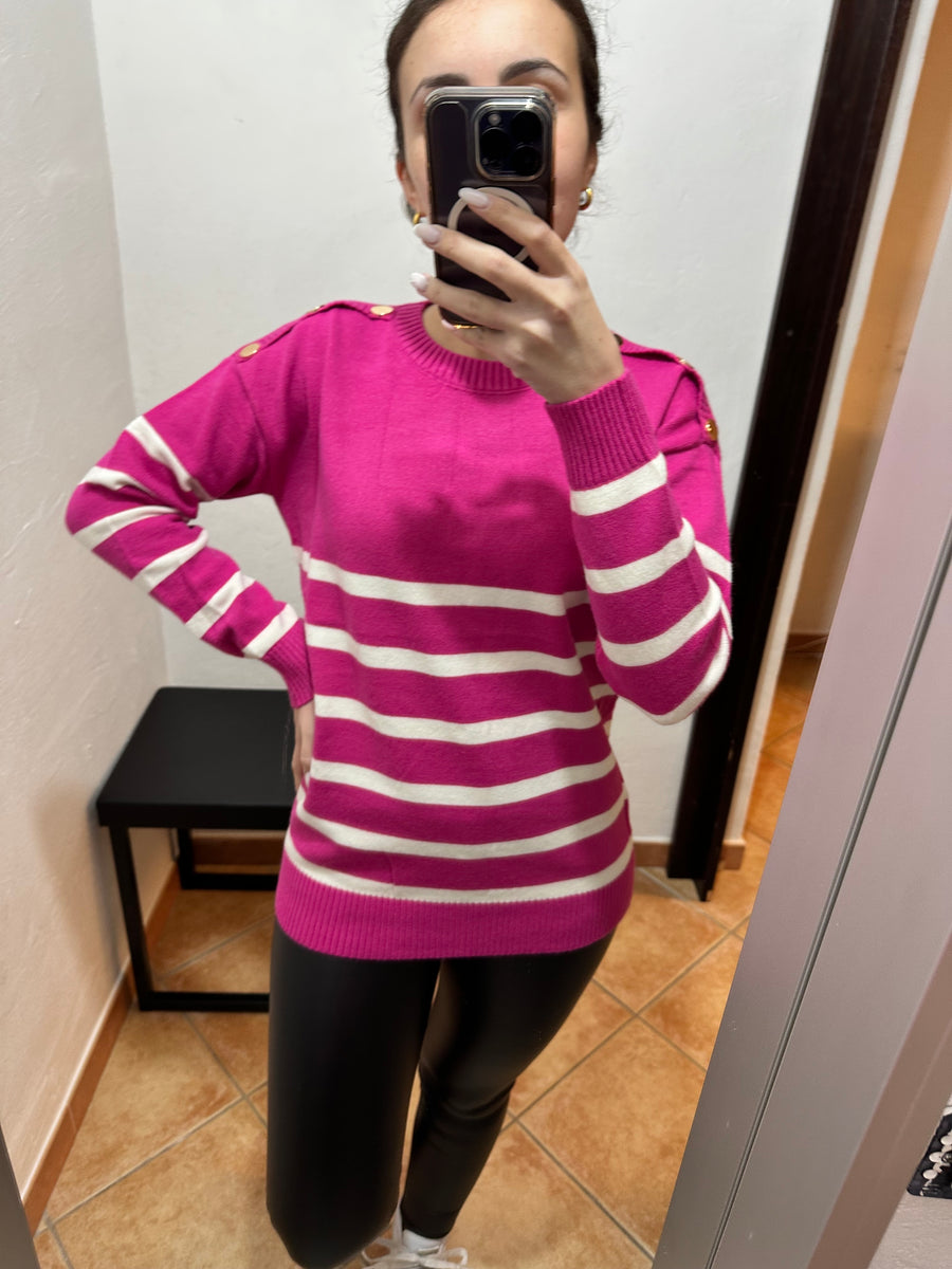 Maglione over a righe