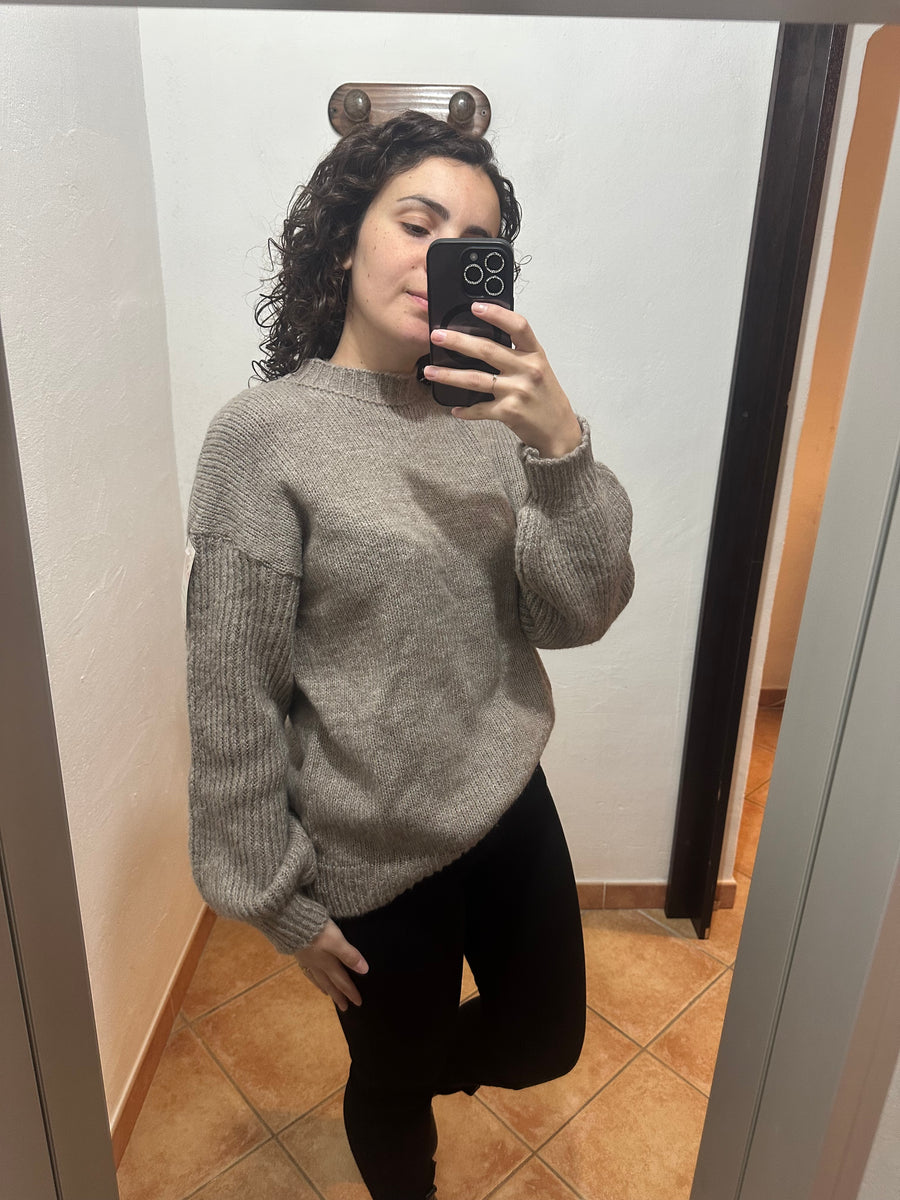 Maglione over tortora