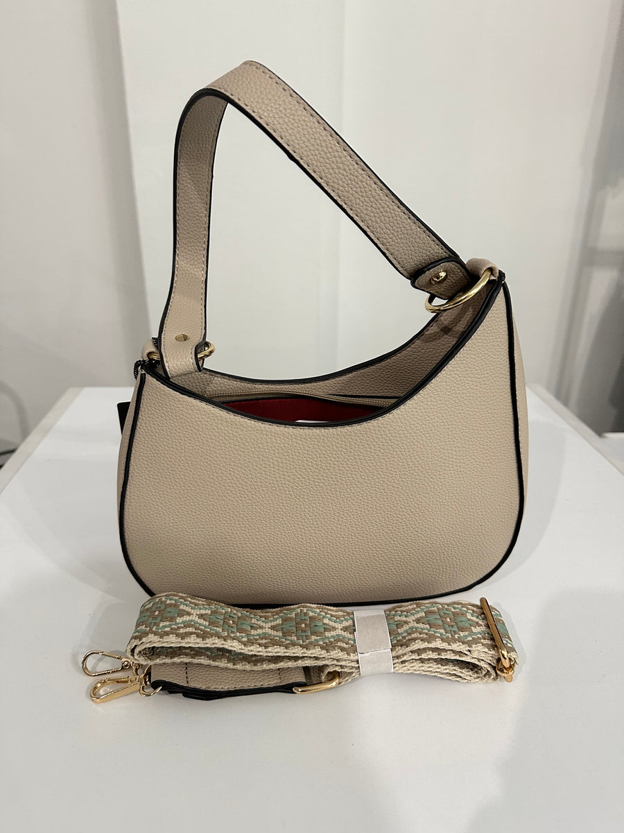 Borsa a braccio beige