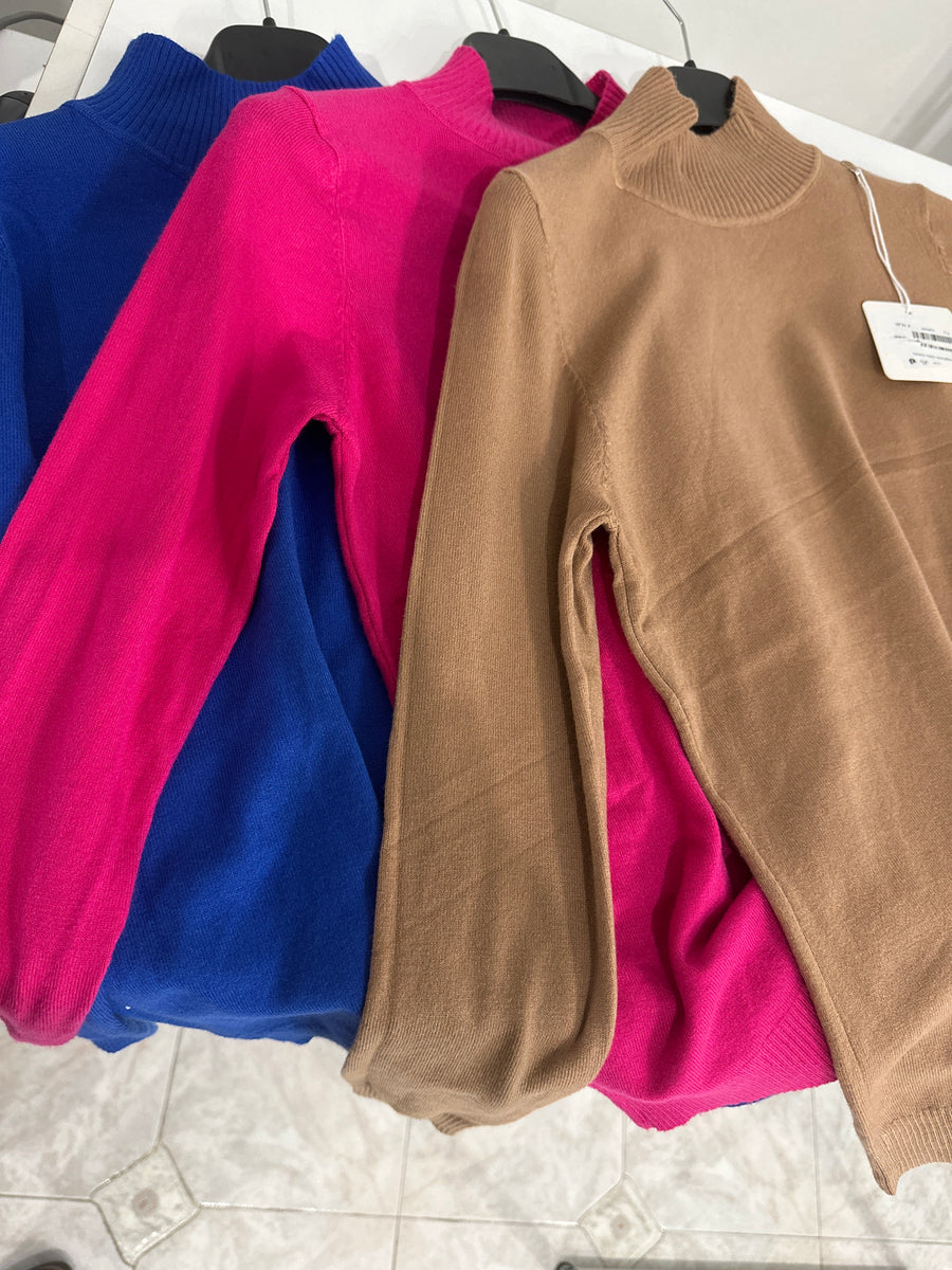 Maglione basic collo medio