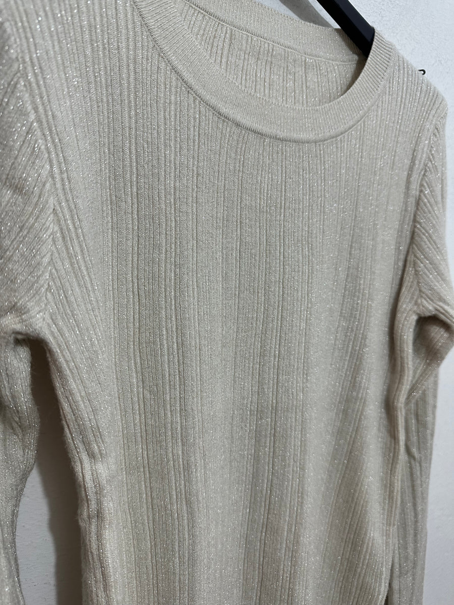 Maglioncino lurex girocollo