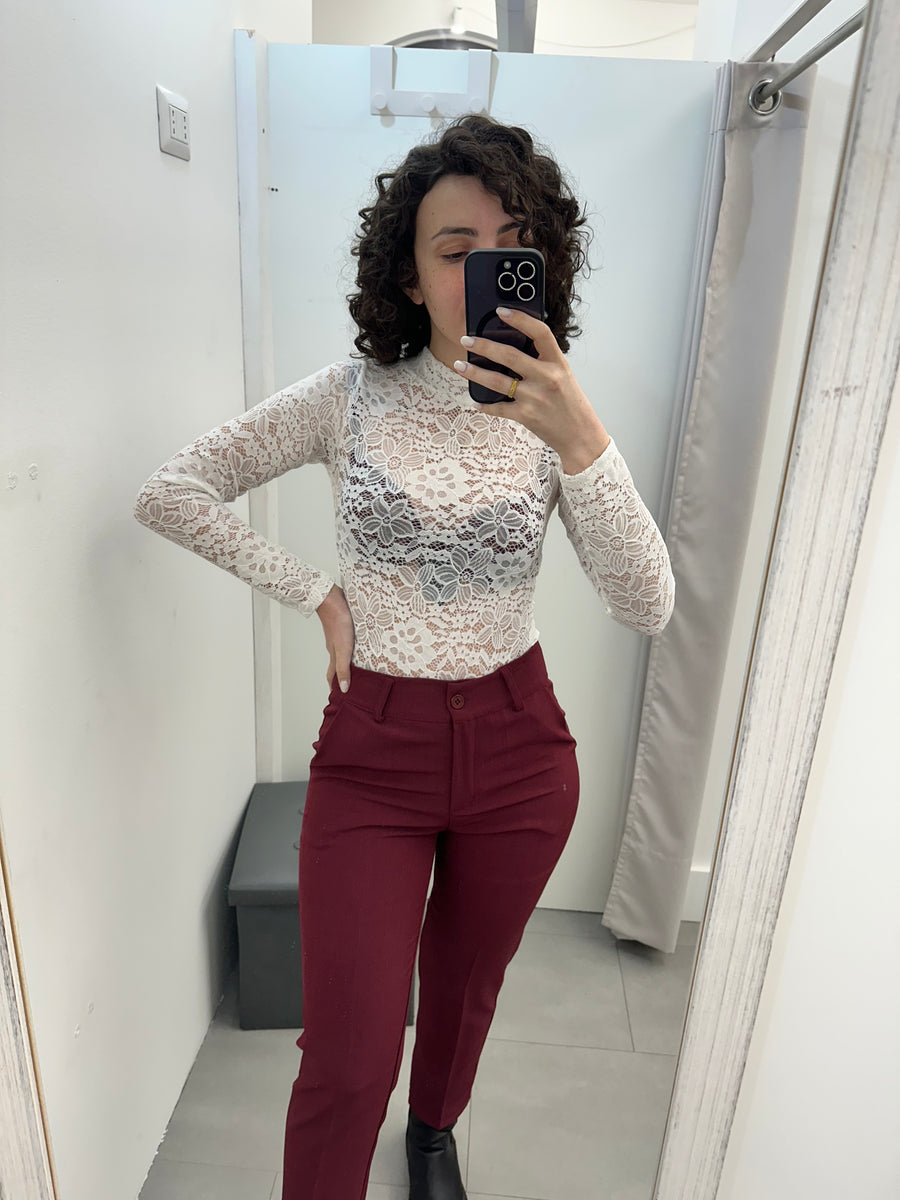 Body pizzo bianco