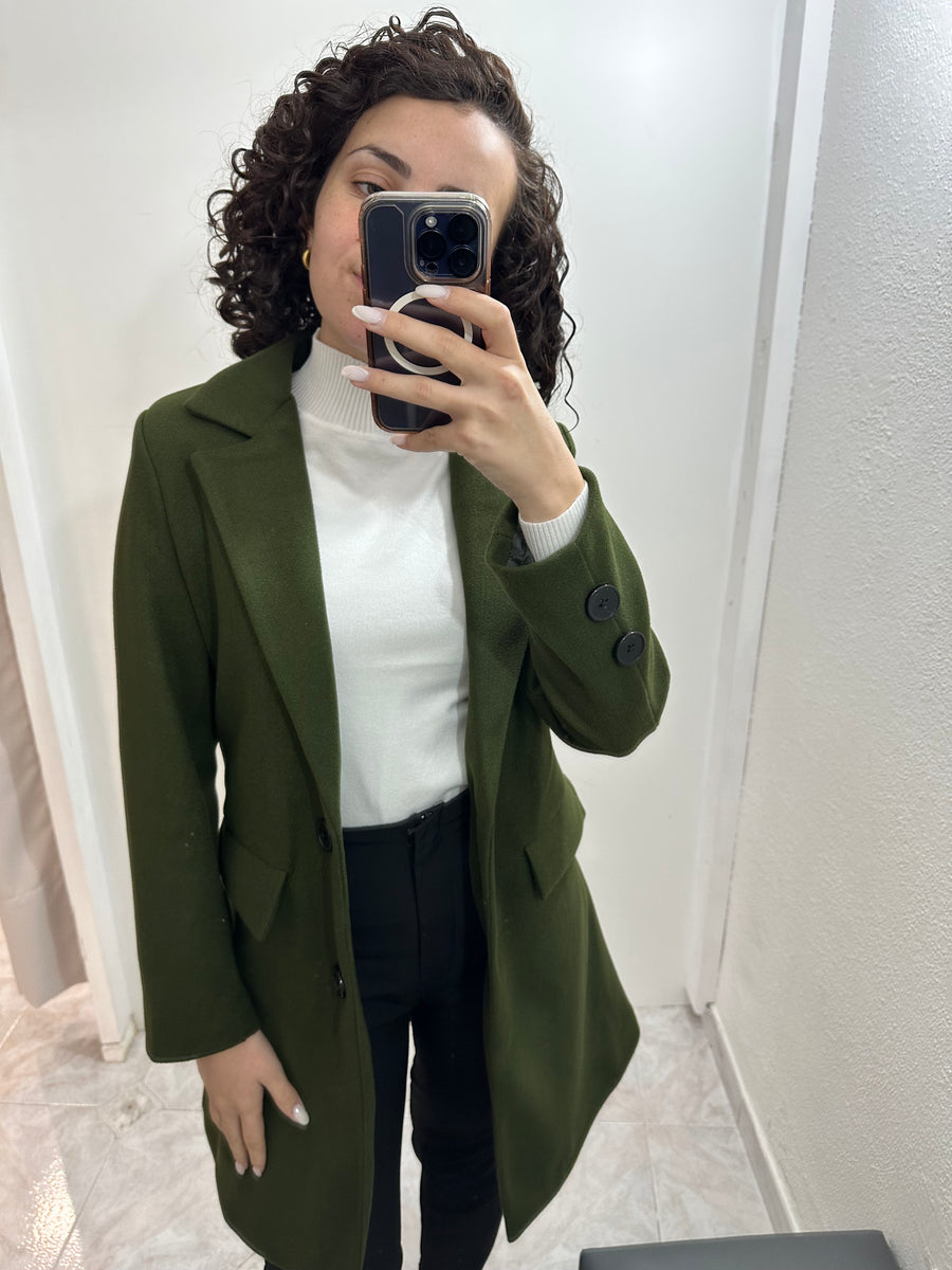 Cappotto classic verde militare