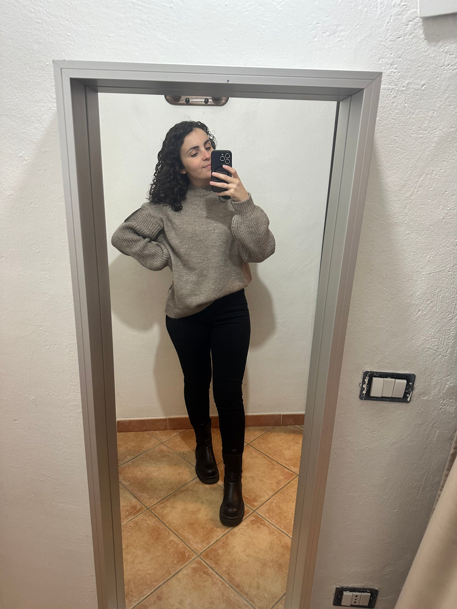 Maglione over tortora