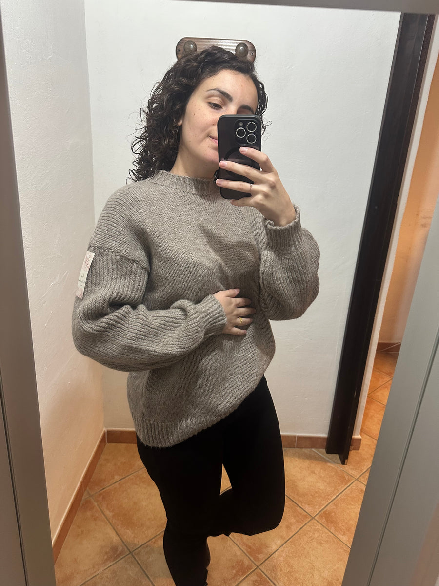 Maglione over tortora