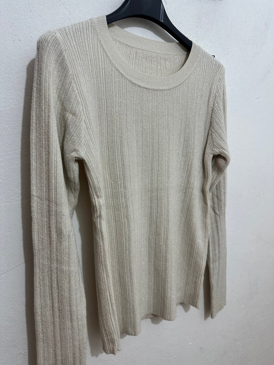 Maglioncino lurex girocollo