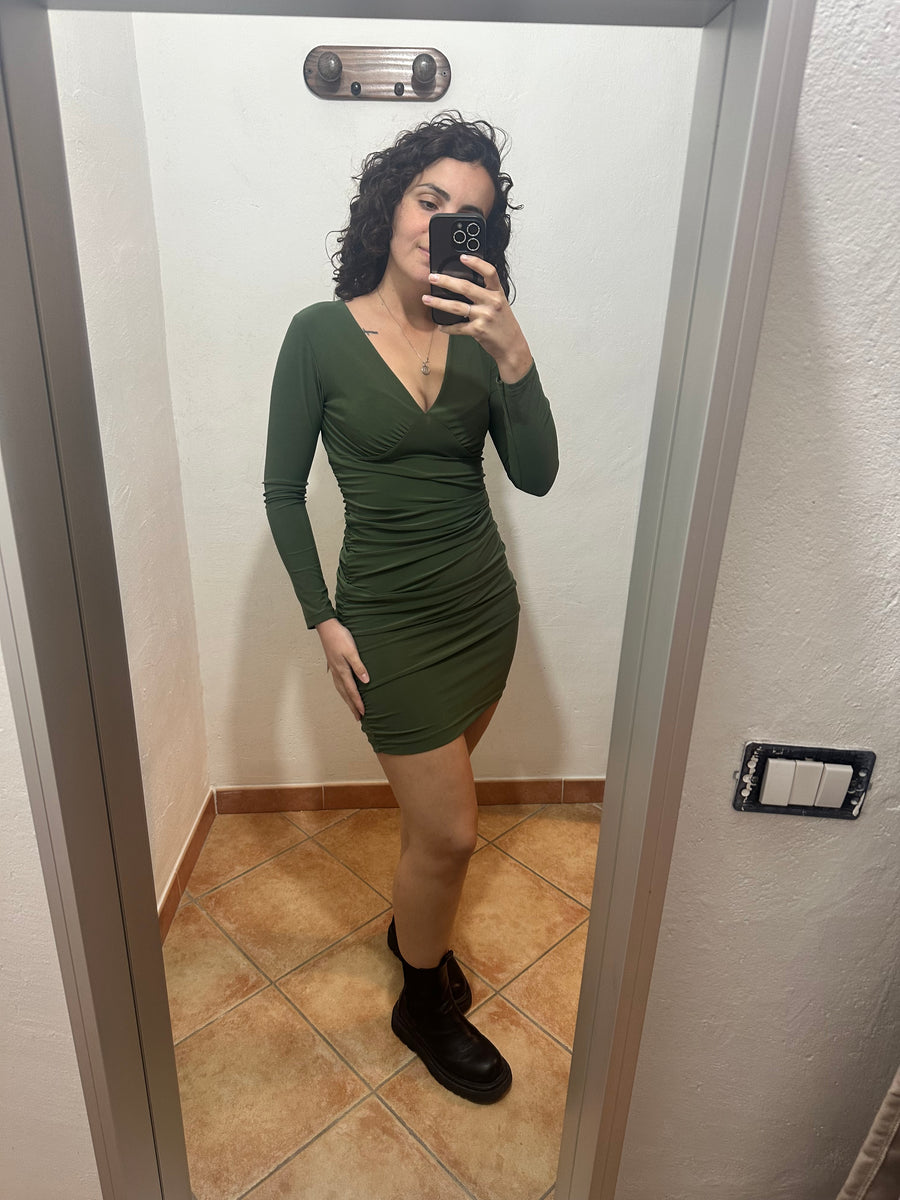 Abito rouge verde militare