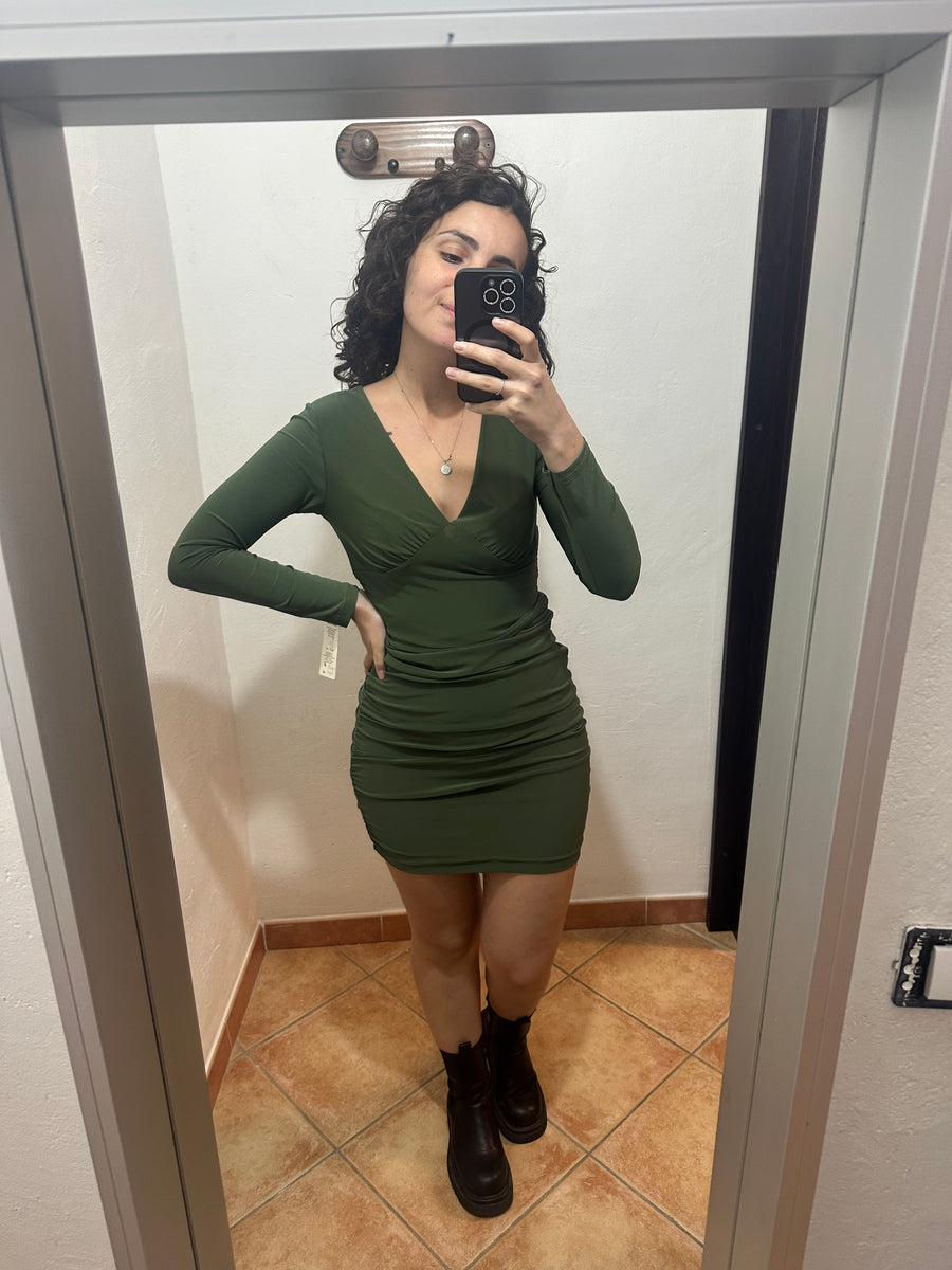 Abito rouge verde militare