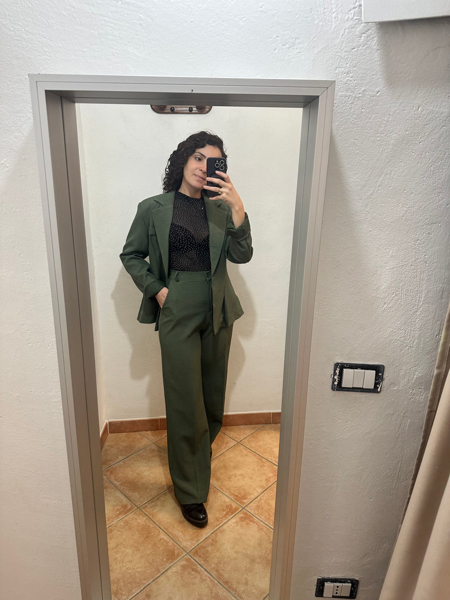 Body strass smanicato