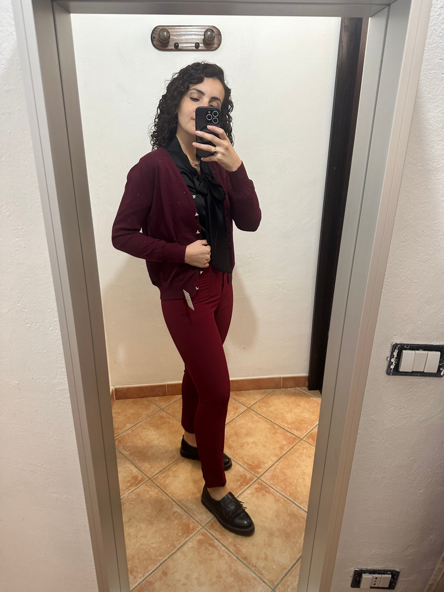 Cardigan lurex bottoncini gioiello