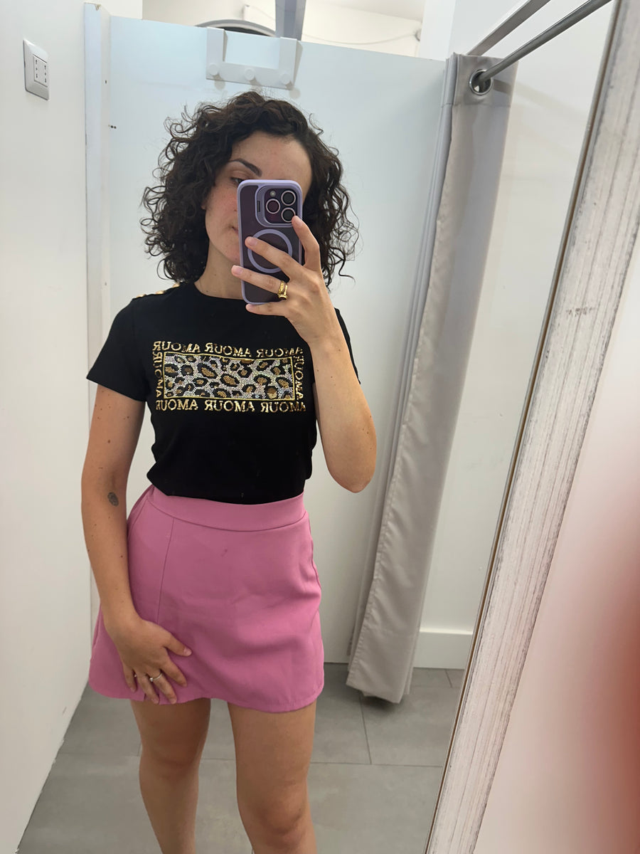 T shirt brillantini amour