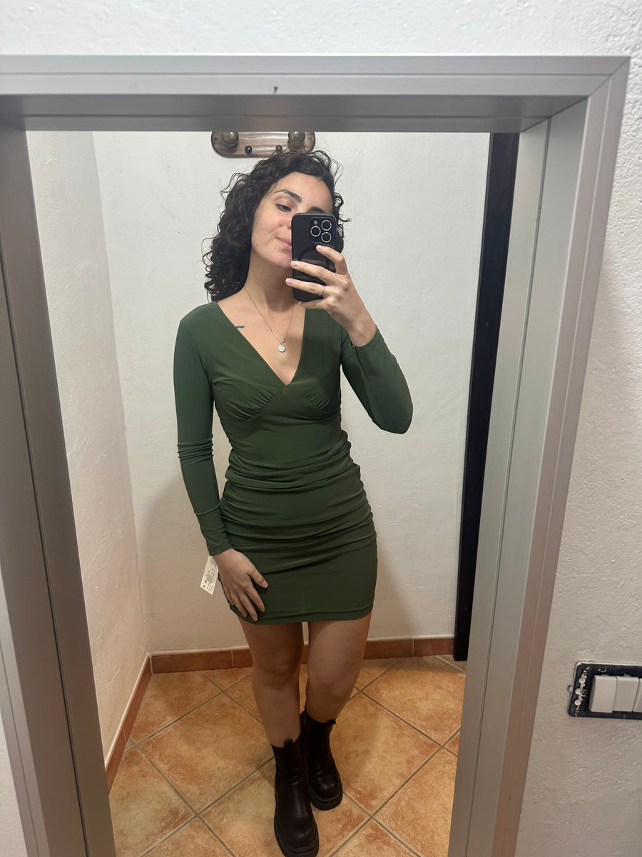 Abito rouge verde militare