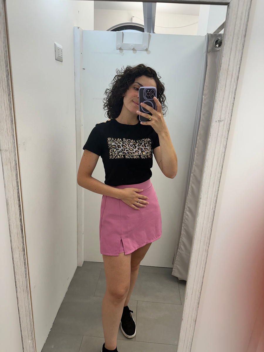 T shirt brillantini amour