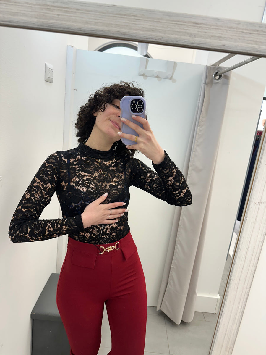 Body pizzo nero