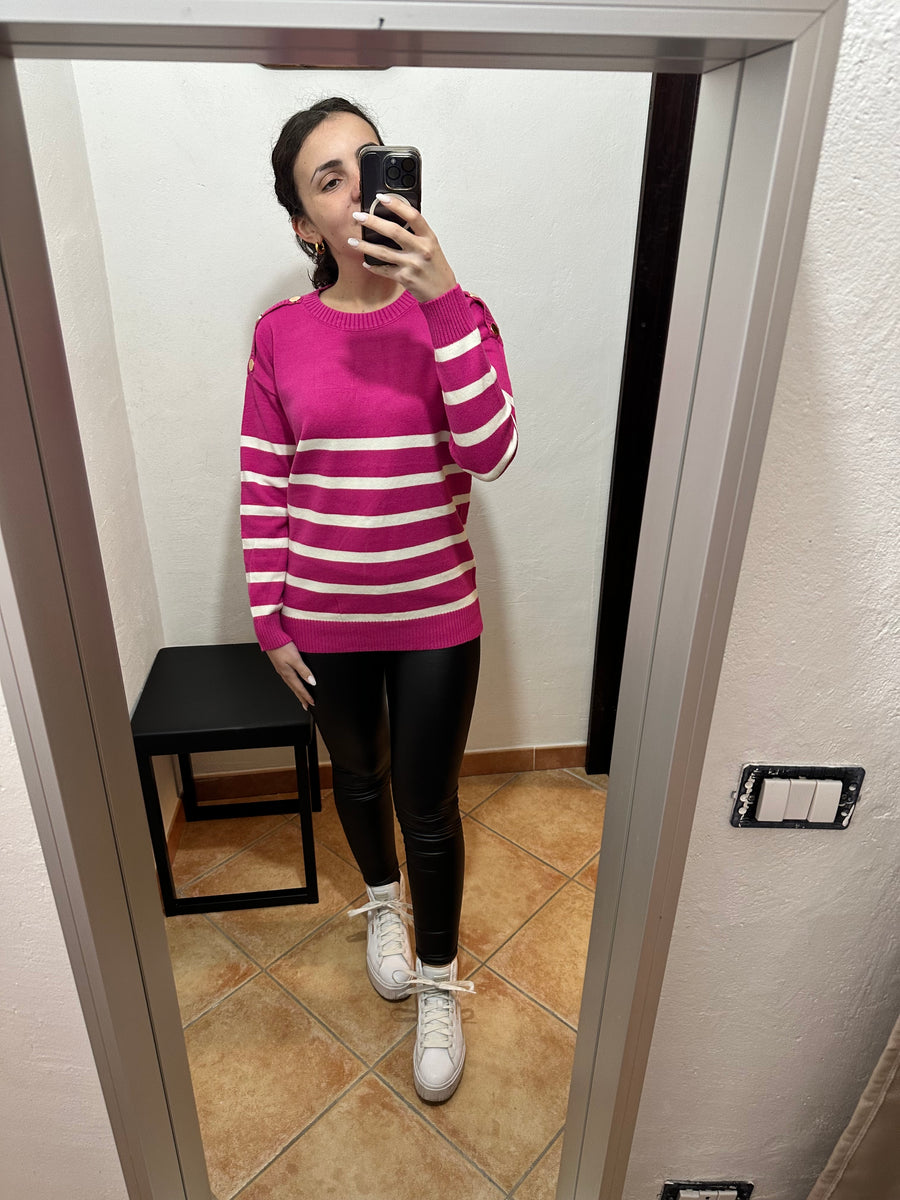 Maglione over a righe