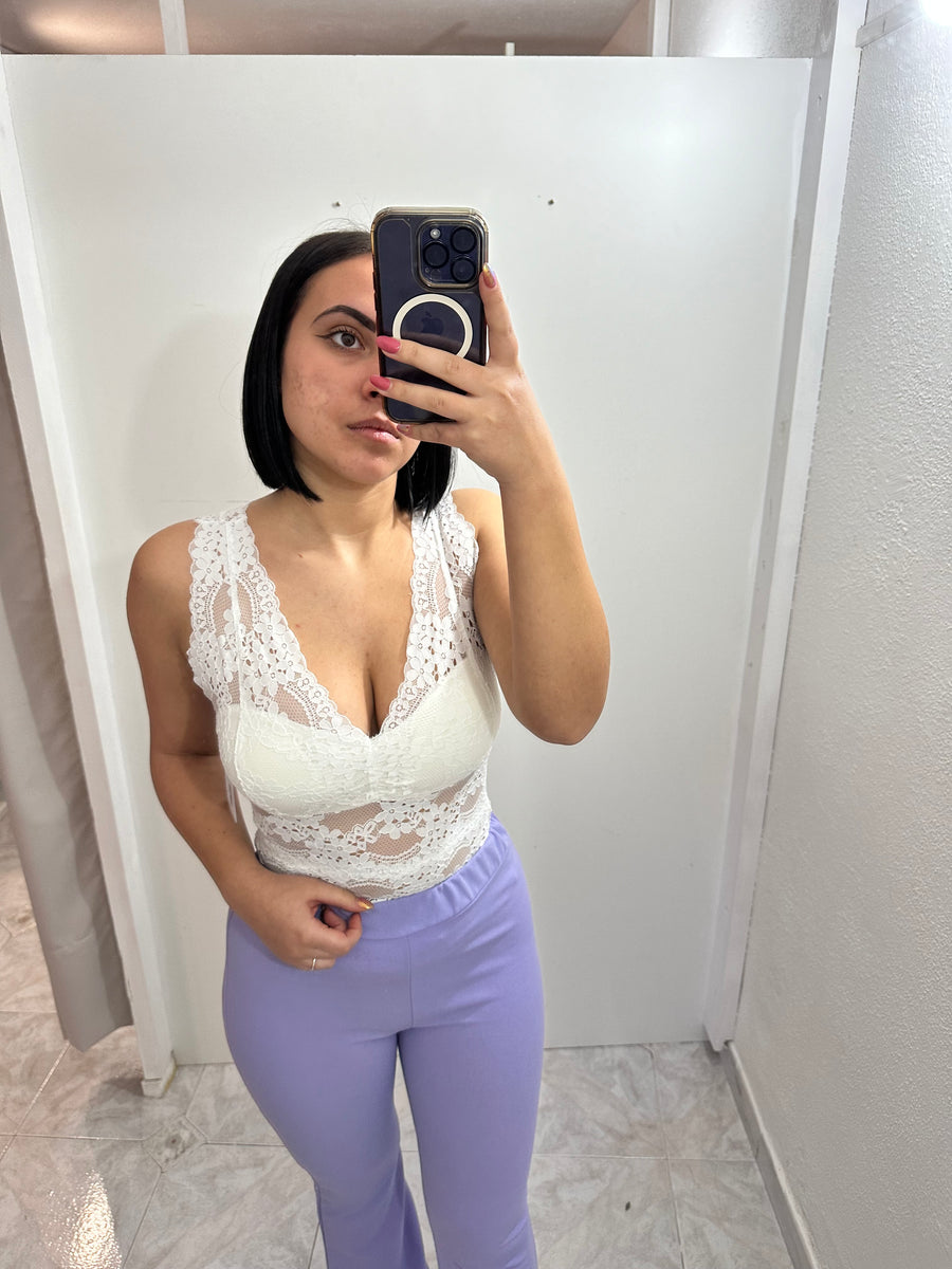 Bralette scollo V lunga