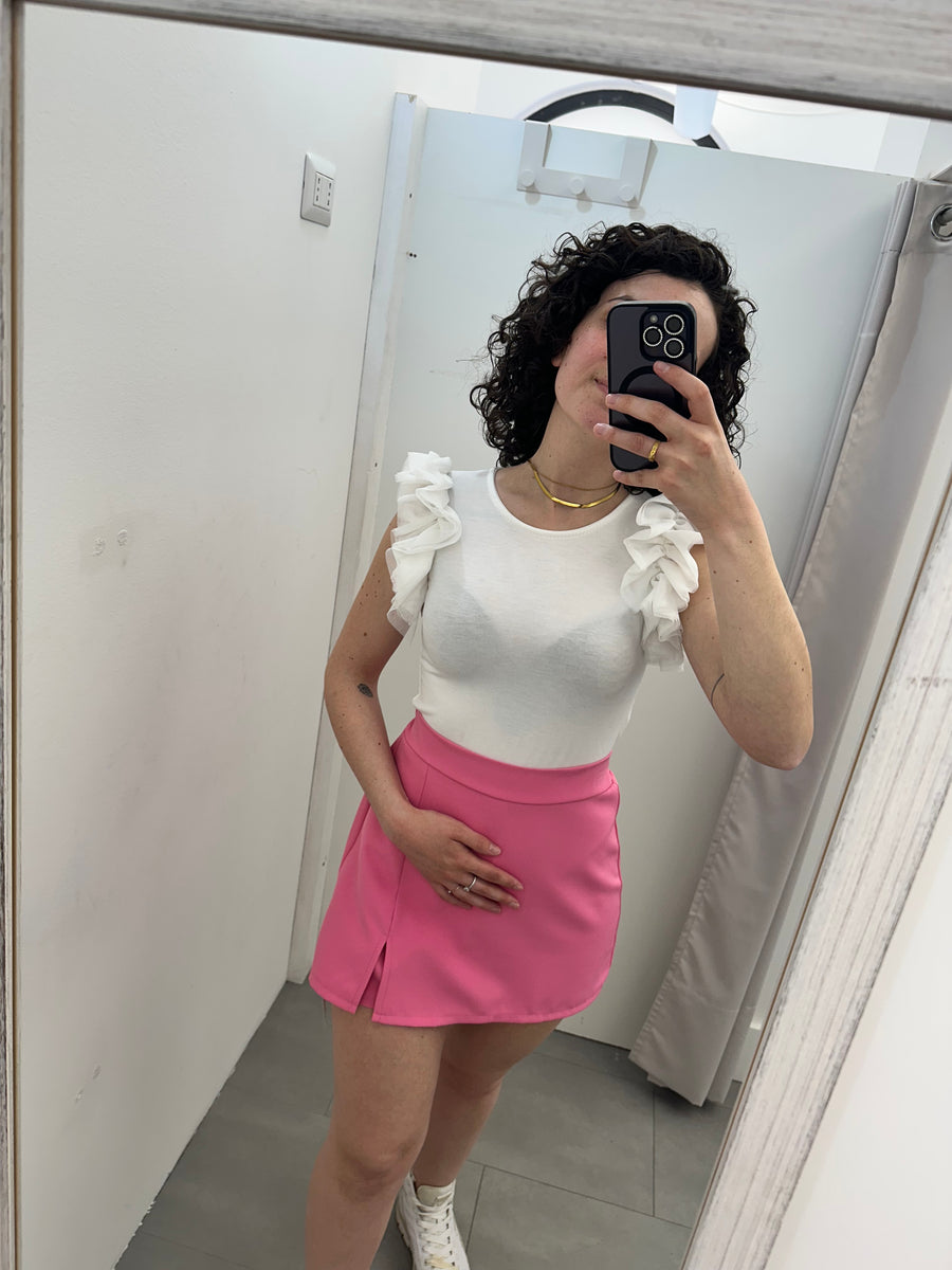 Body maniche tulle