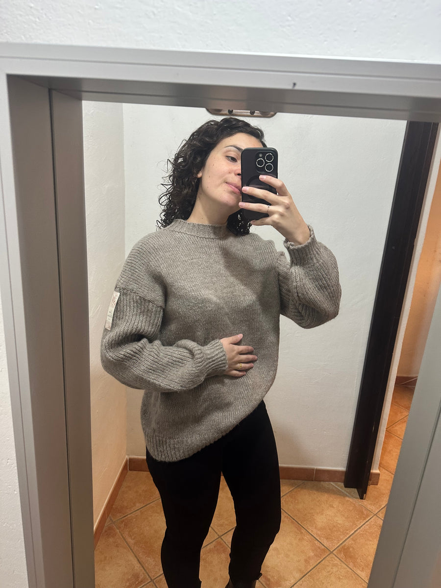 Maglione over tortora