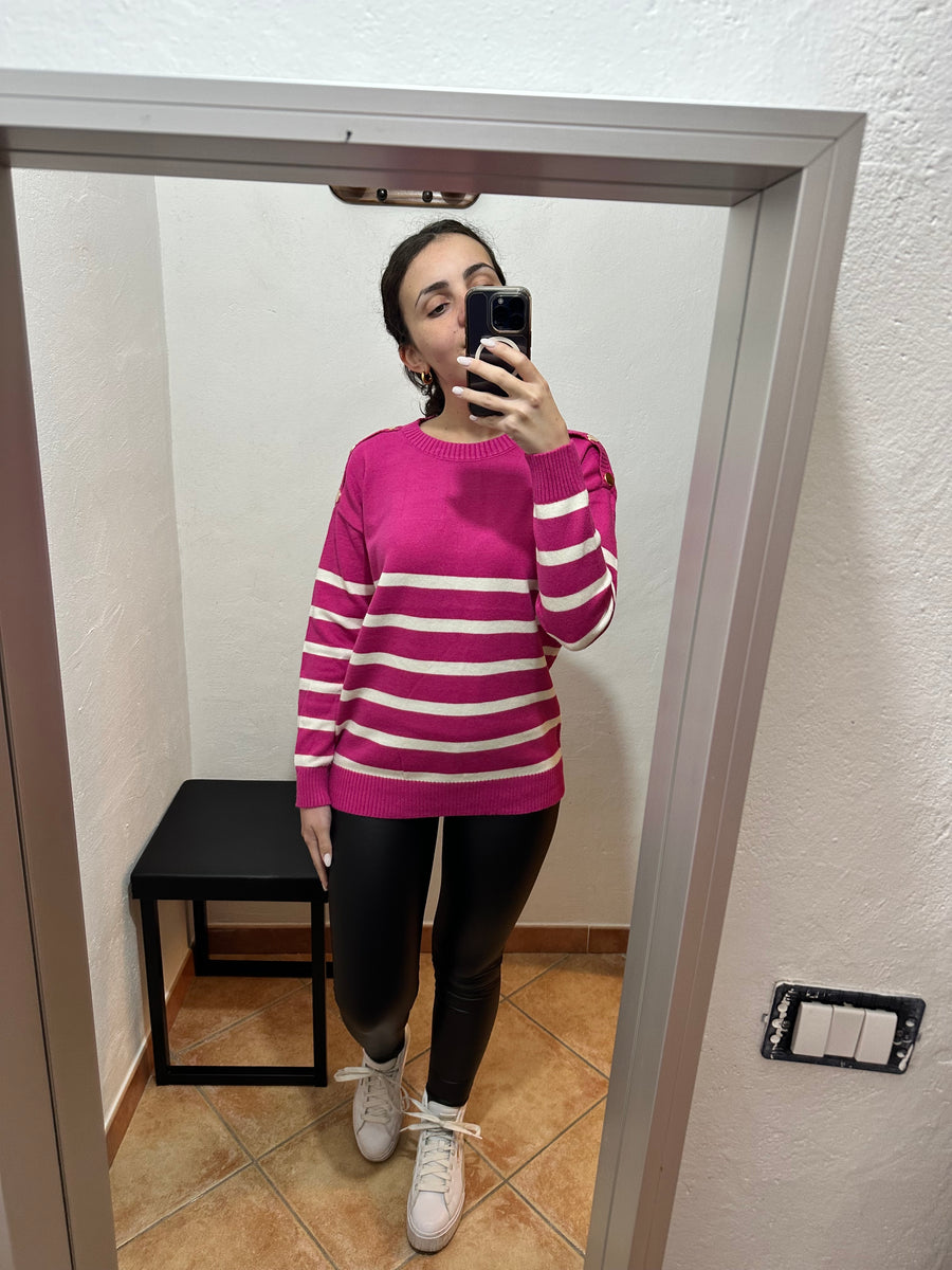 Maglione over a righe