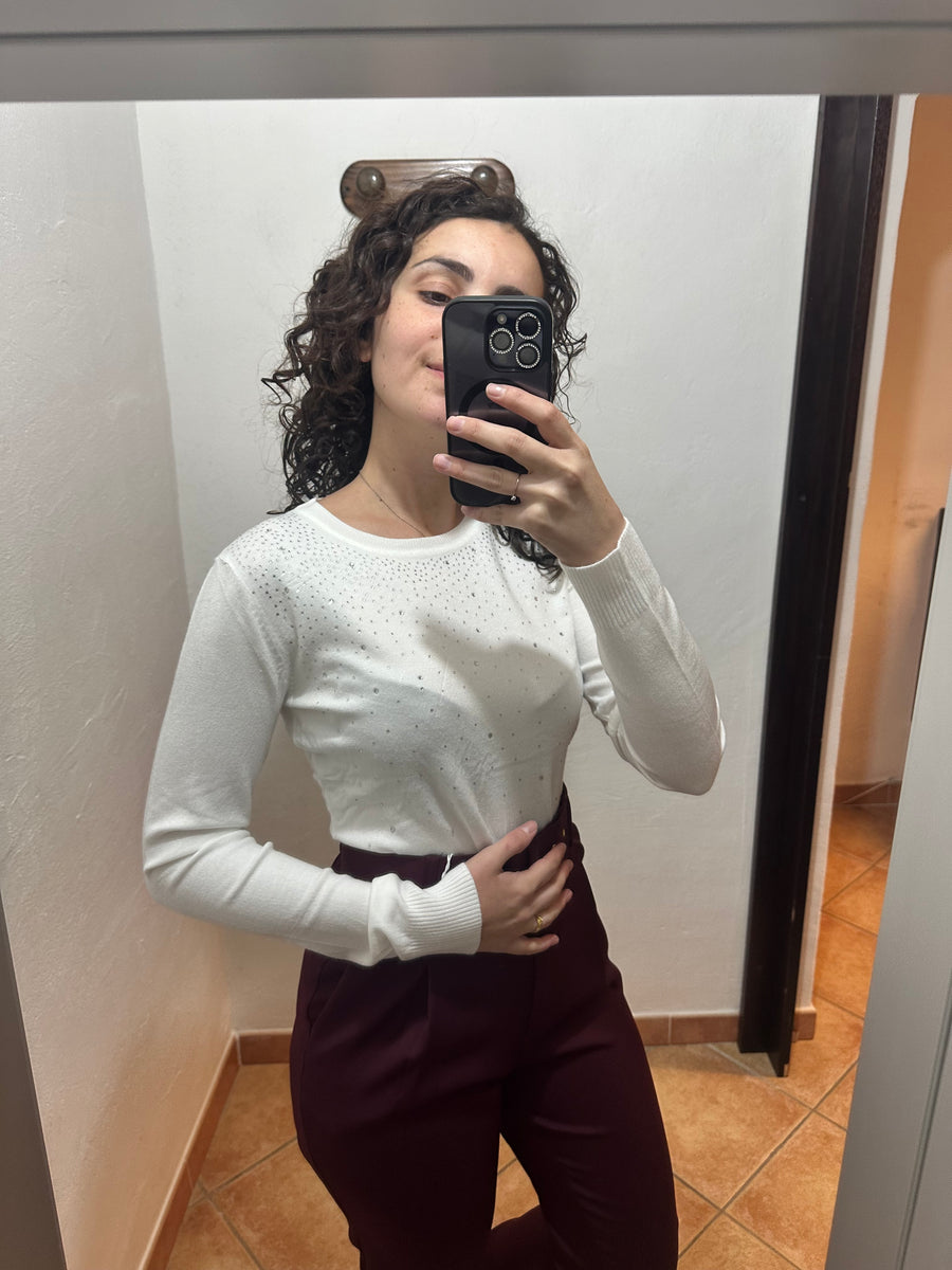 Maglioncino con strass