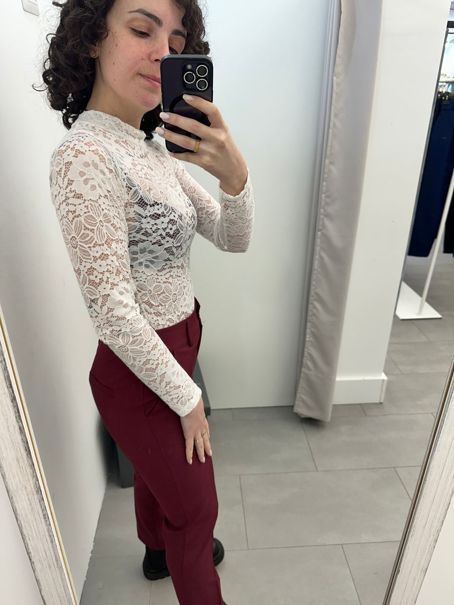 Body pizzo bianco