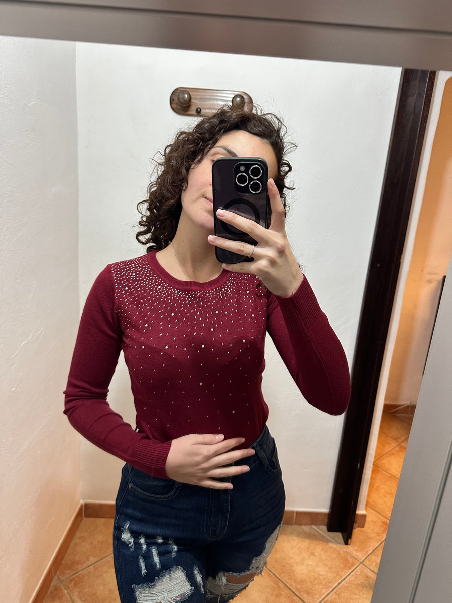 Maglioncino con strass