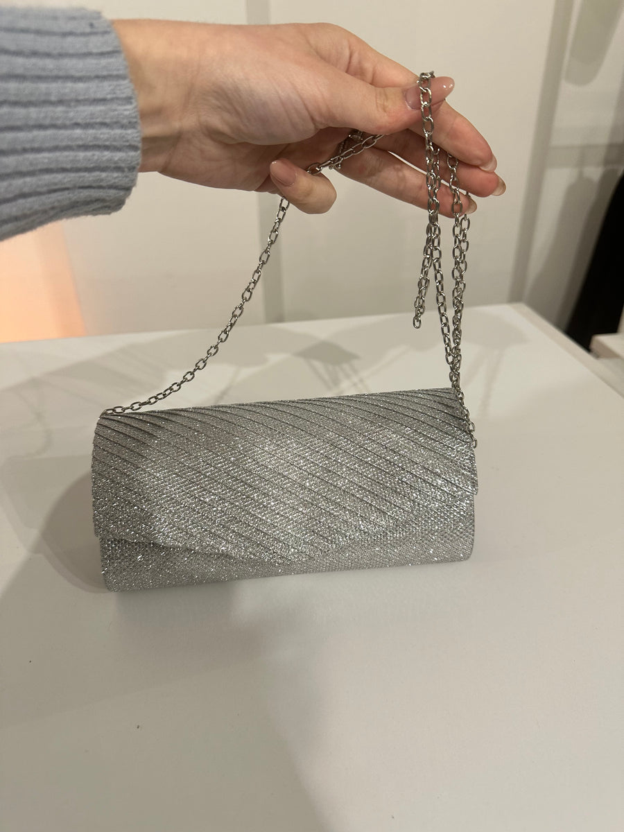 Pochette onde brillantinata