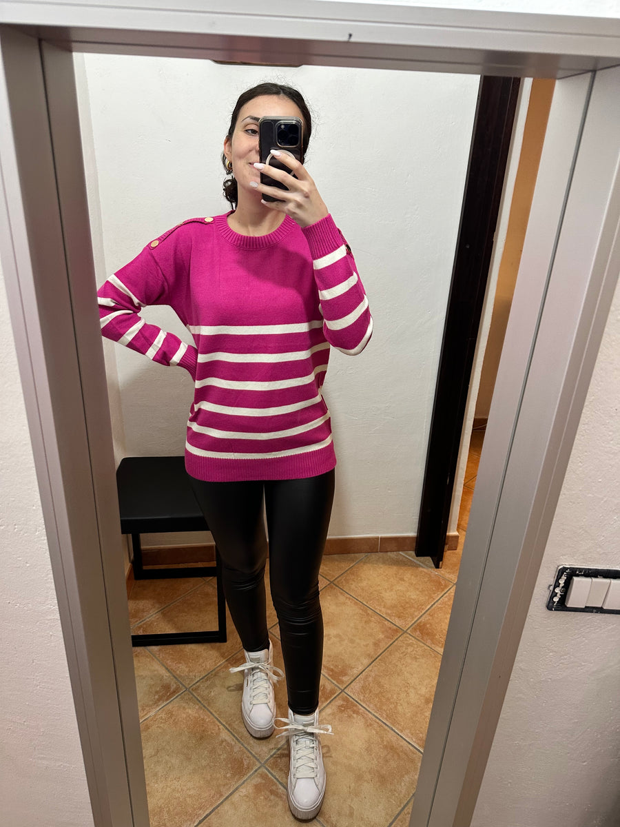 Maglione over a righe