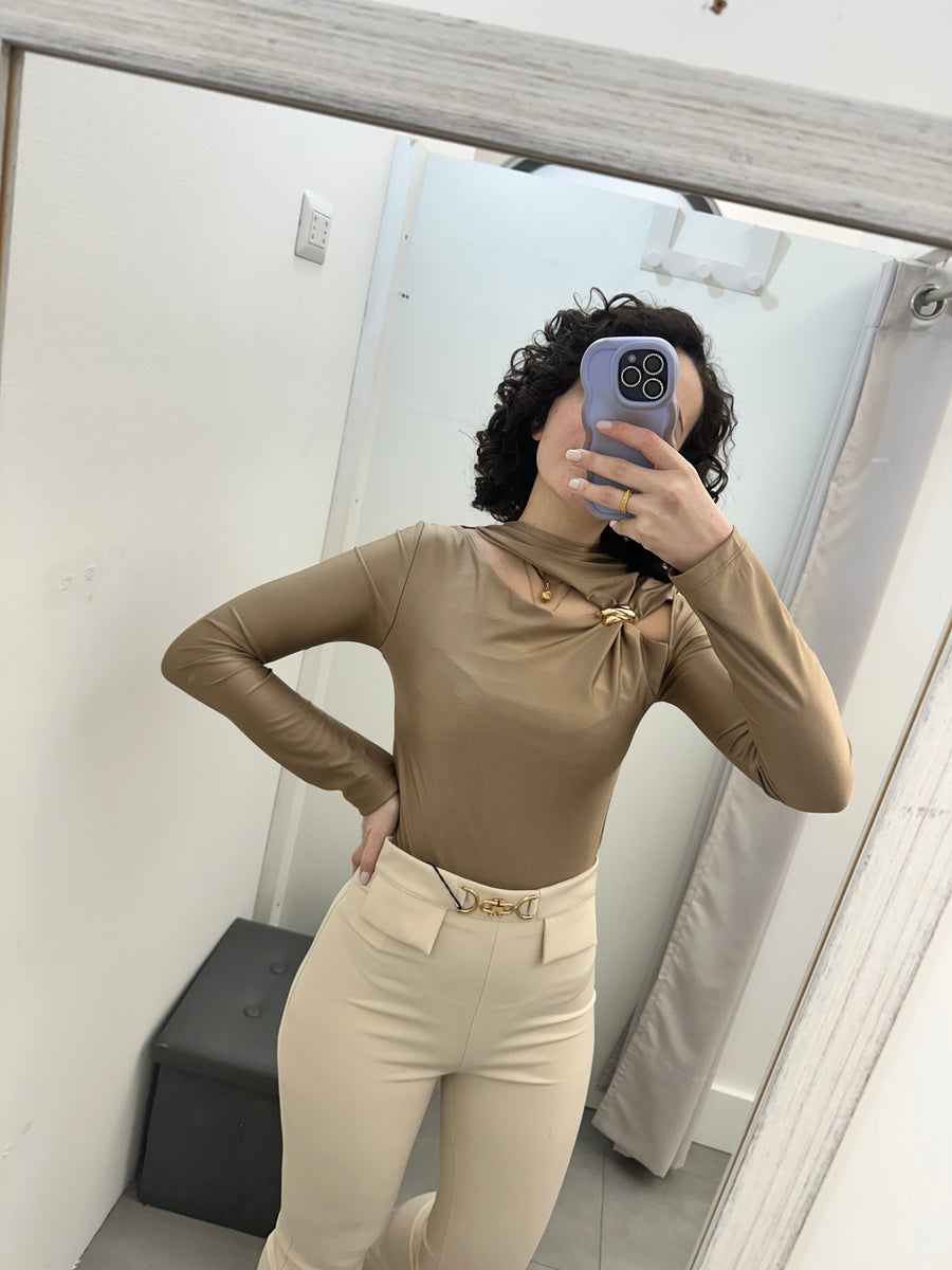 Body doppia apertura color oro