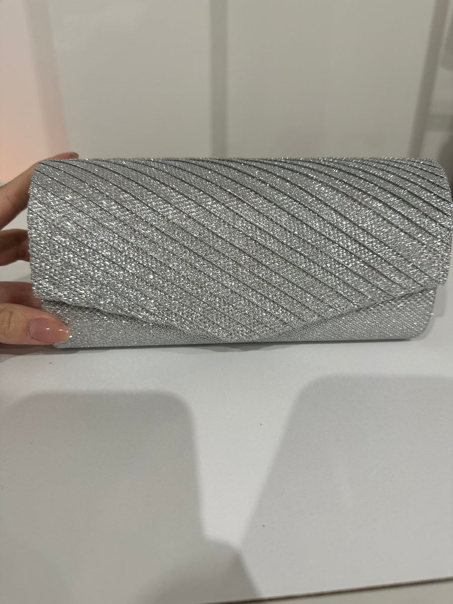 Pochette onde brillantinata