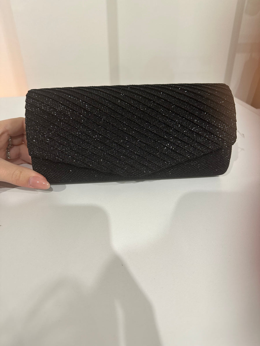 Pochette onde brillantinata