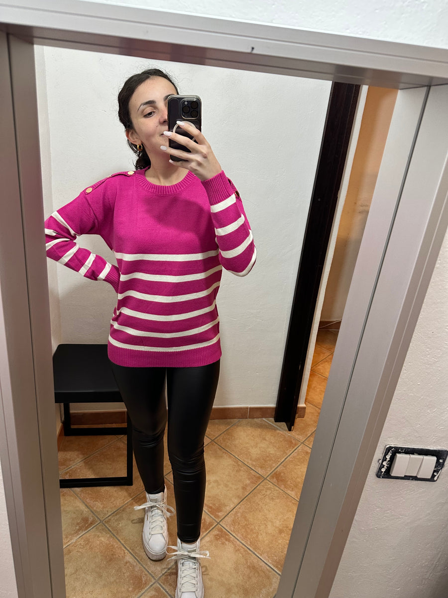 Maglione over a righe