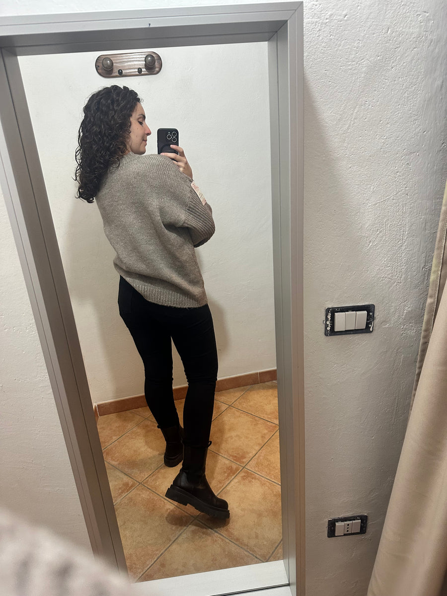 Maglione over tortora