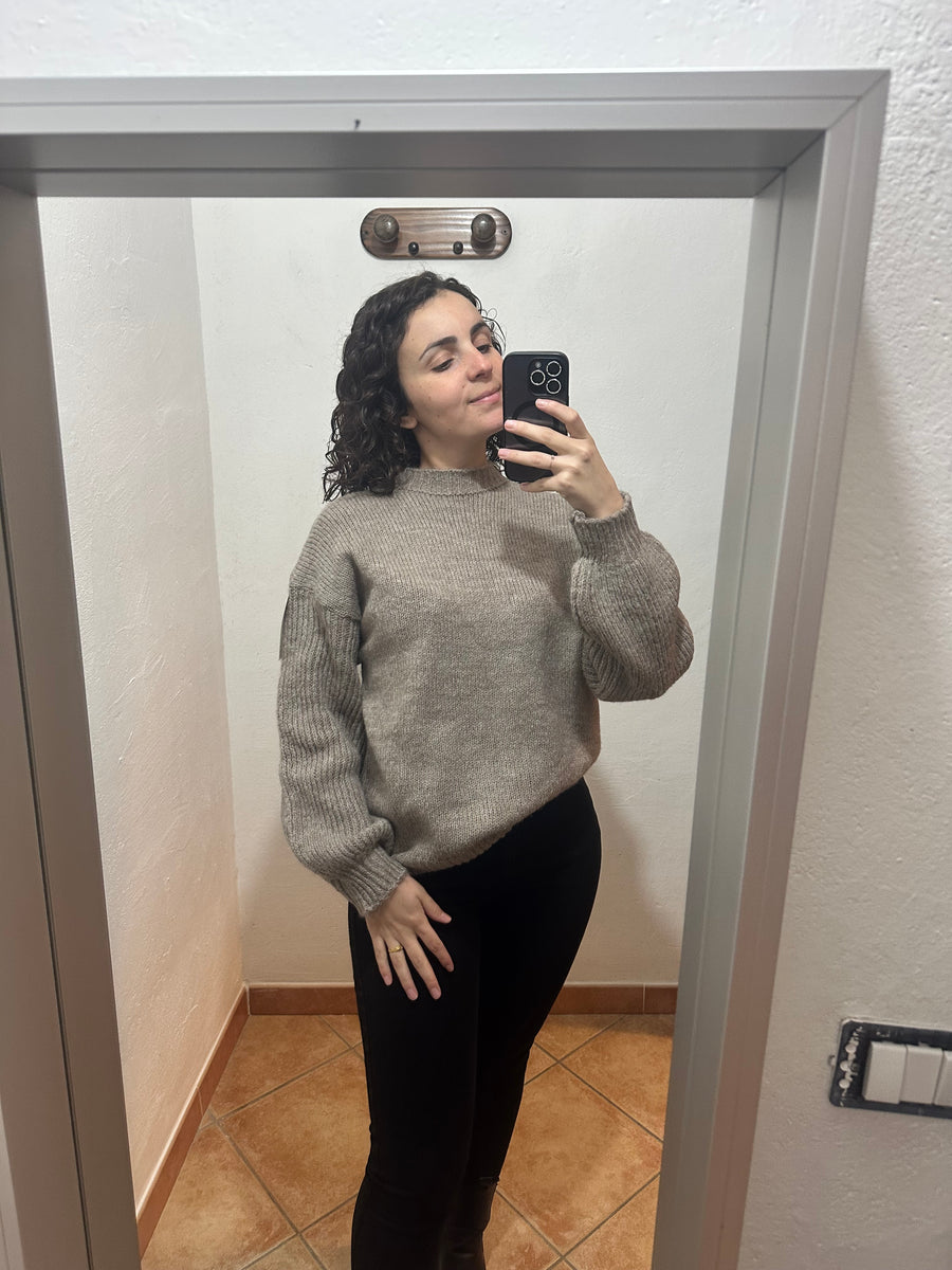 Maglione over tortora