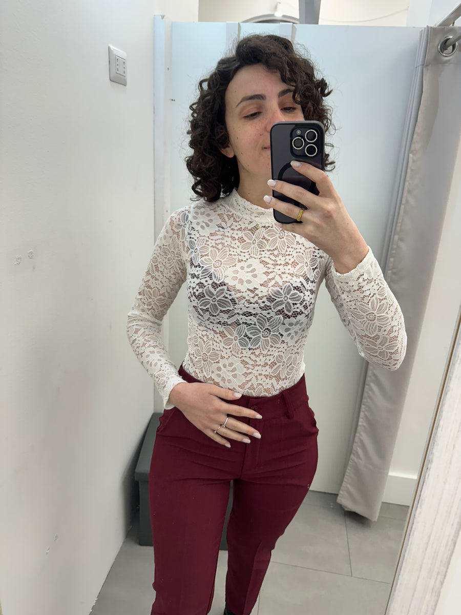 Body pizzo bianco