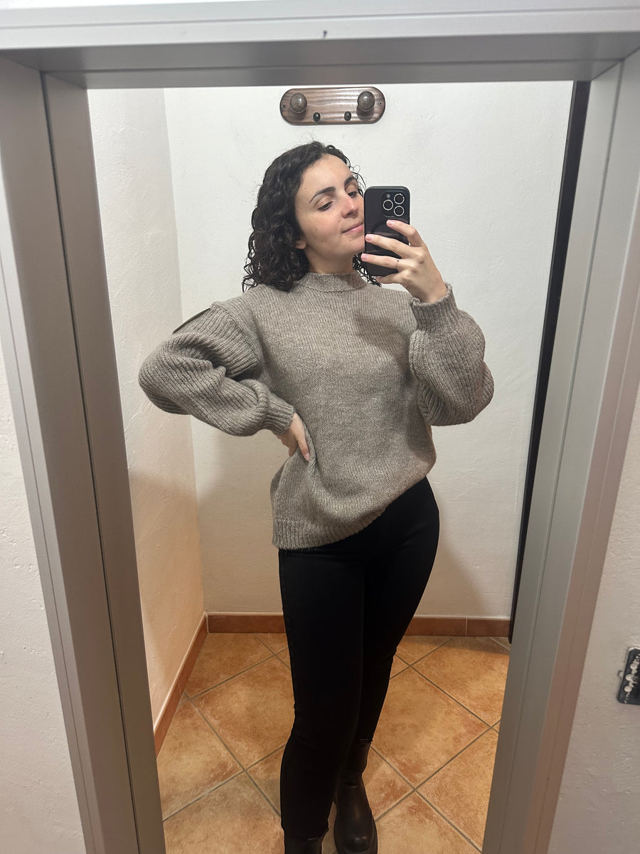 Maglione over tortora