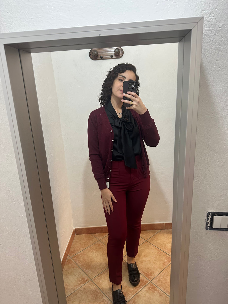 Cardigan lurex bottoncini gioiello