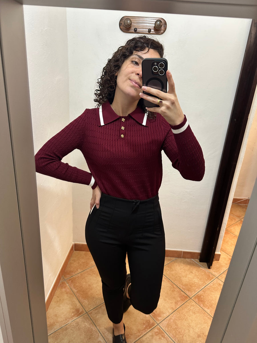 Maglioncino colletto a polo