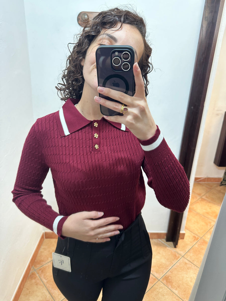 Maglioncino colletto a polo