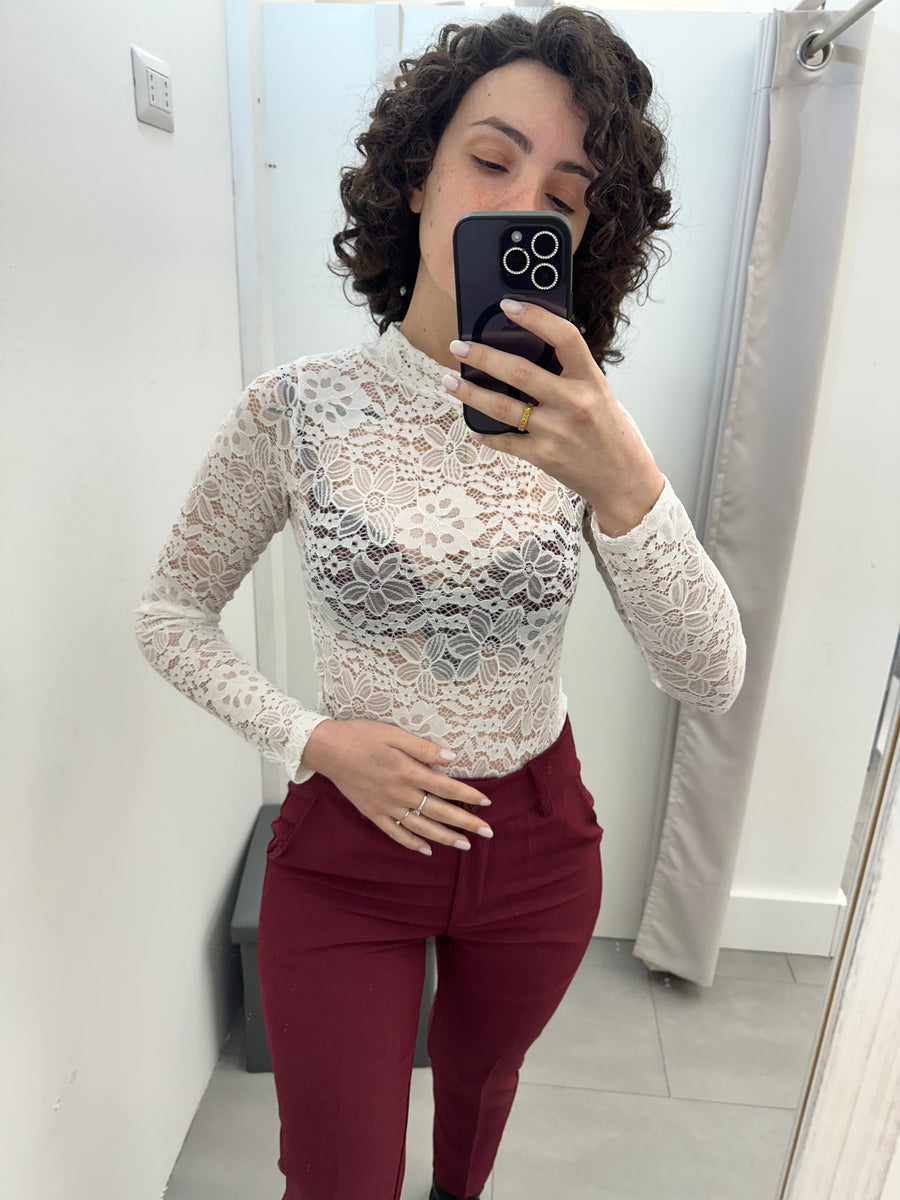 Body pizzo bianco