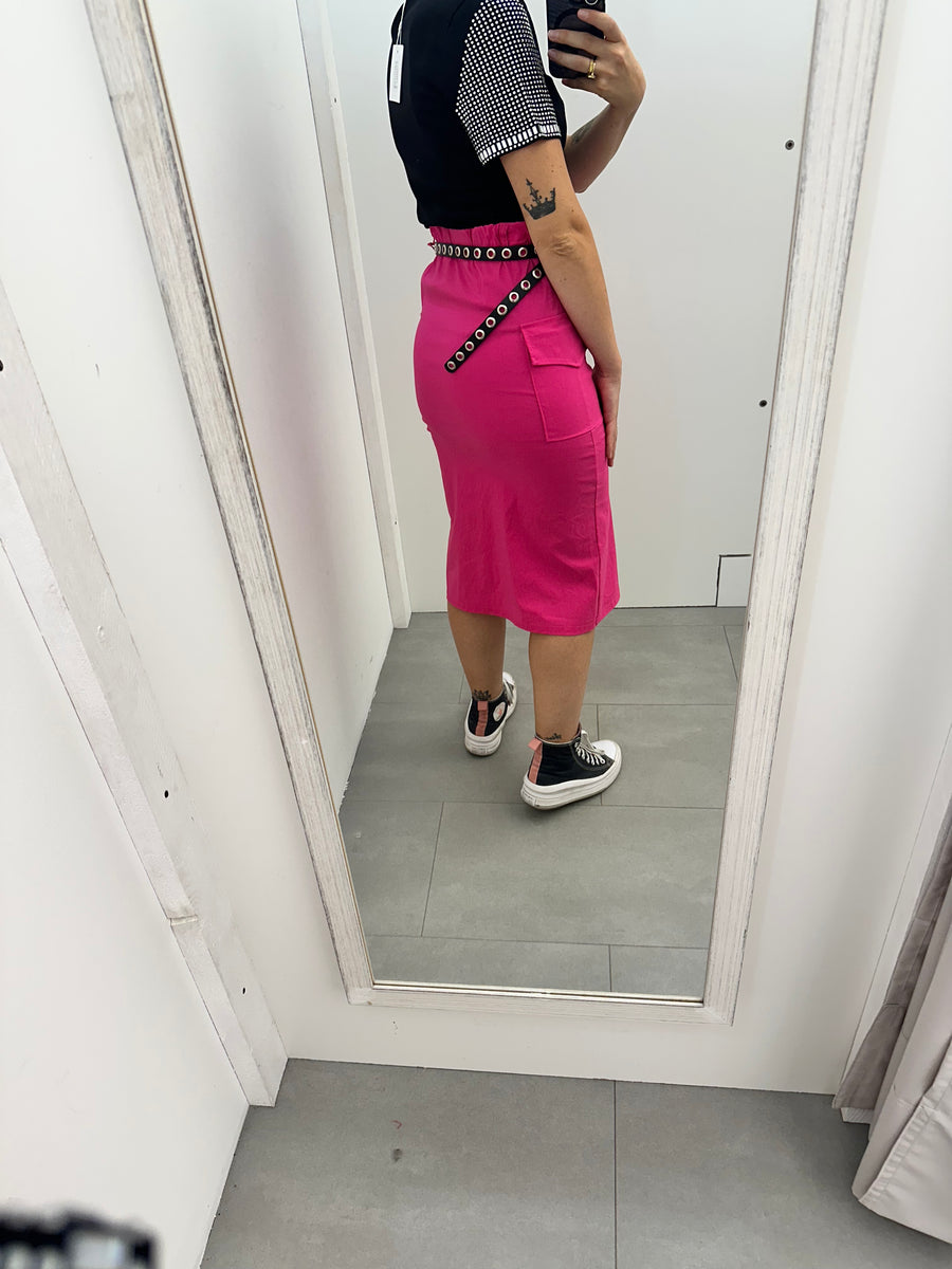 Gonna cargo elasticizzata