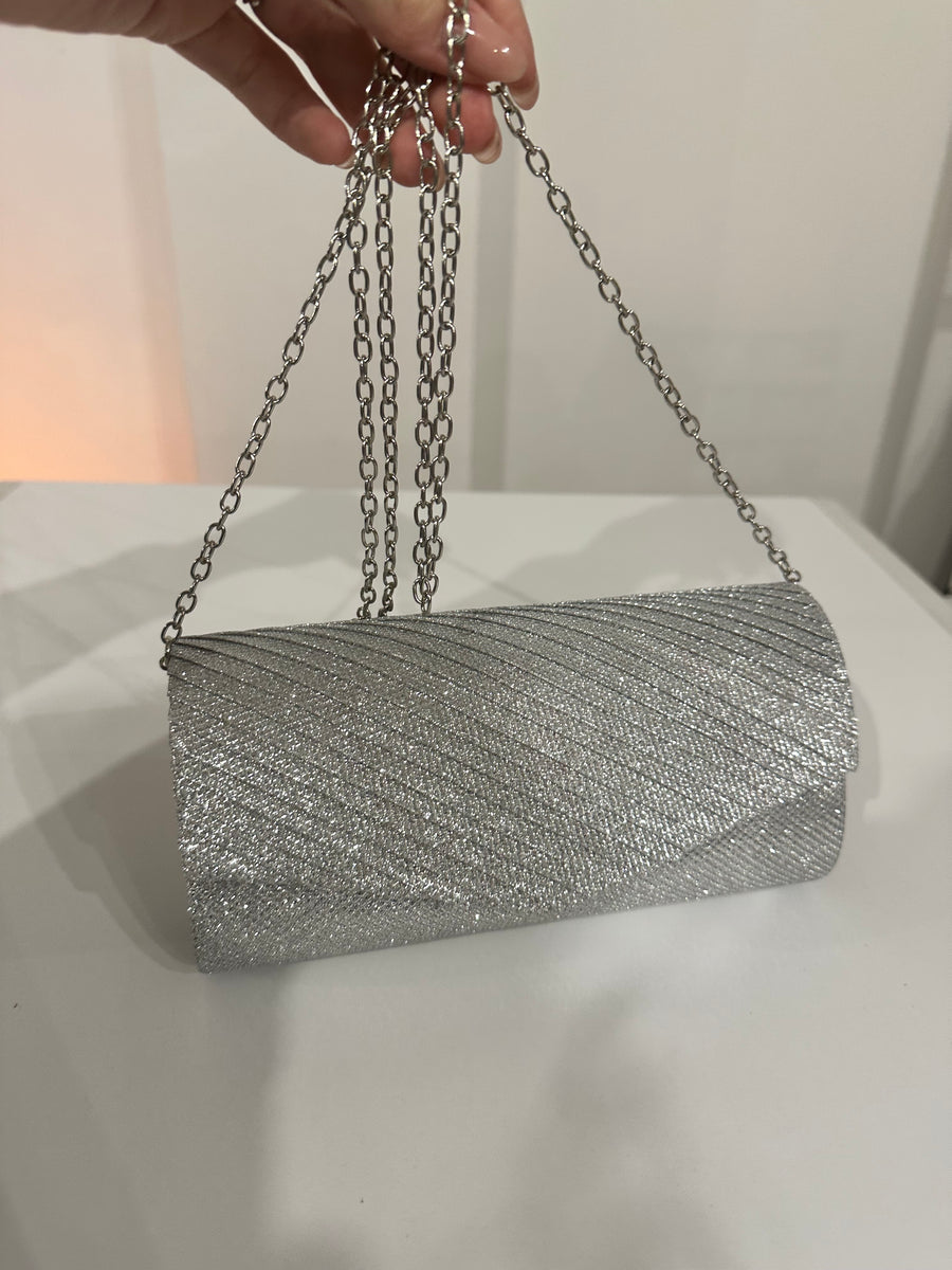 Pochette onde brillantinata