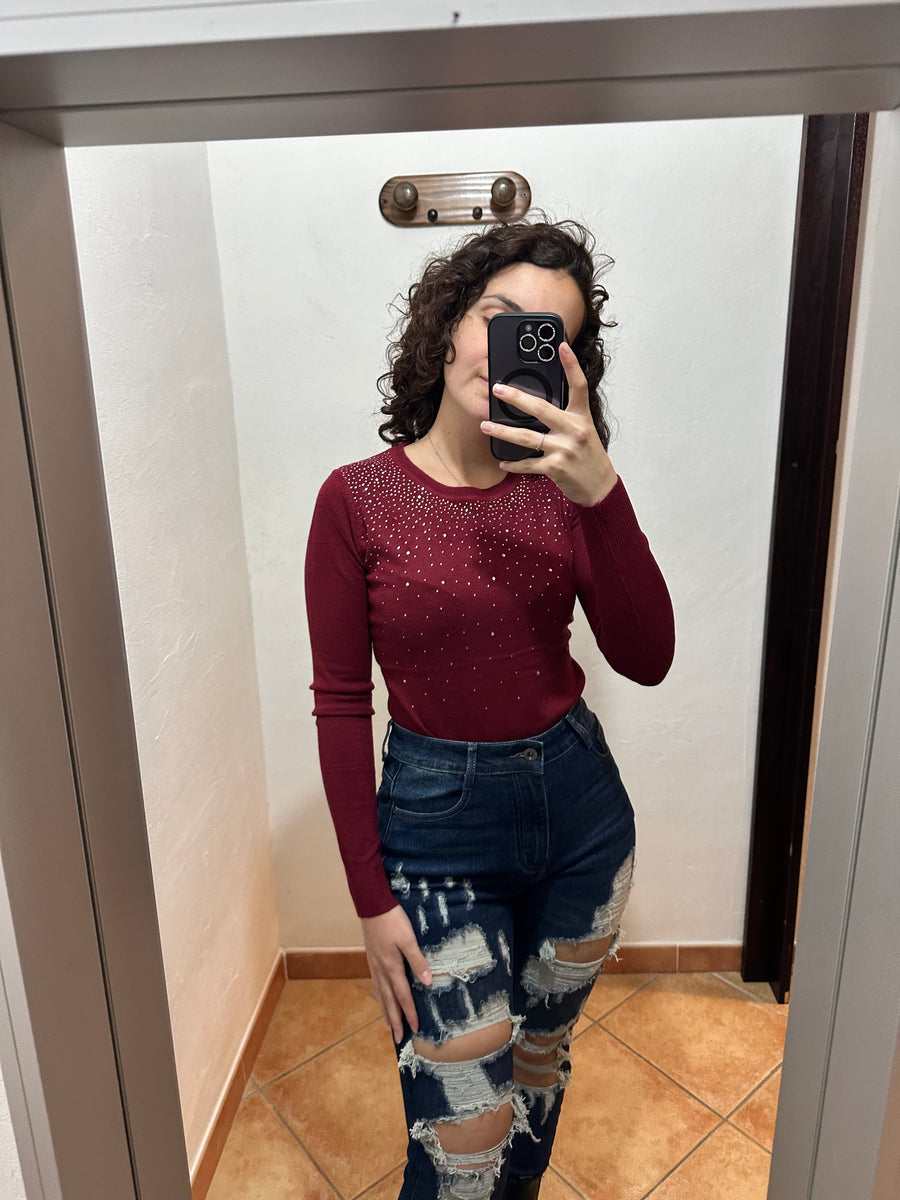 Maglioncino con strass