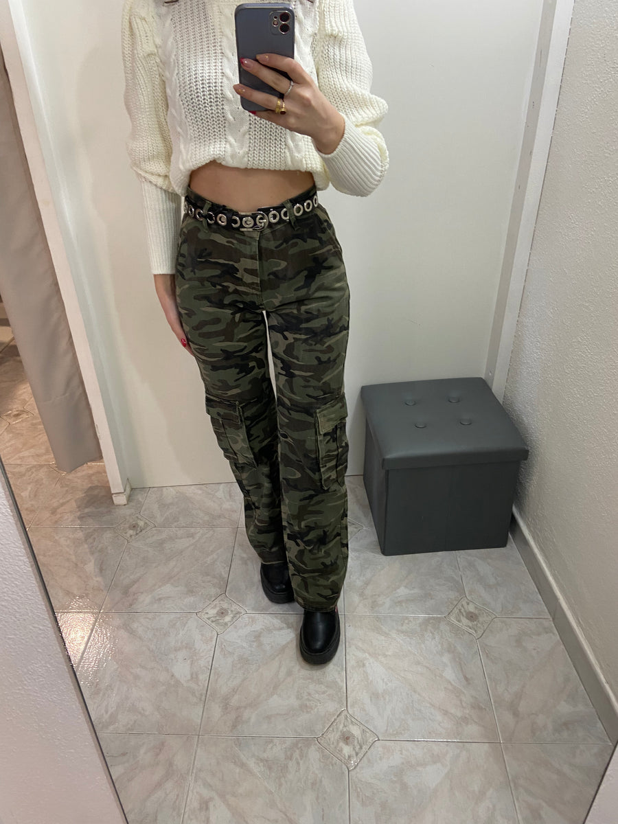 Jeans cargo militari